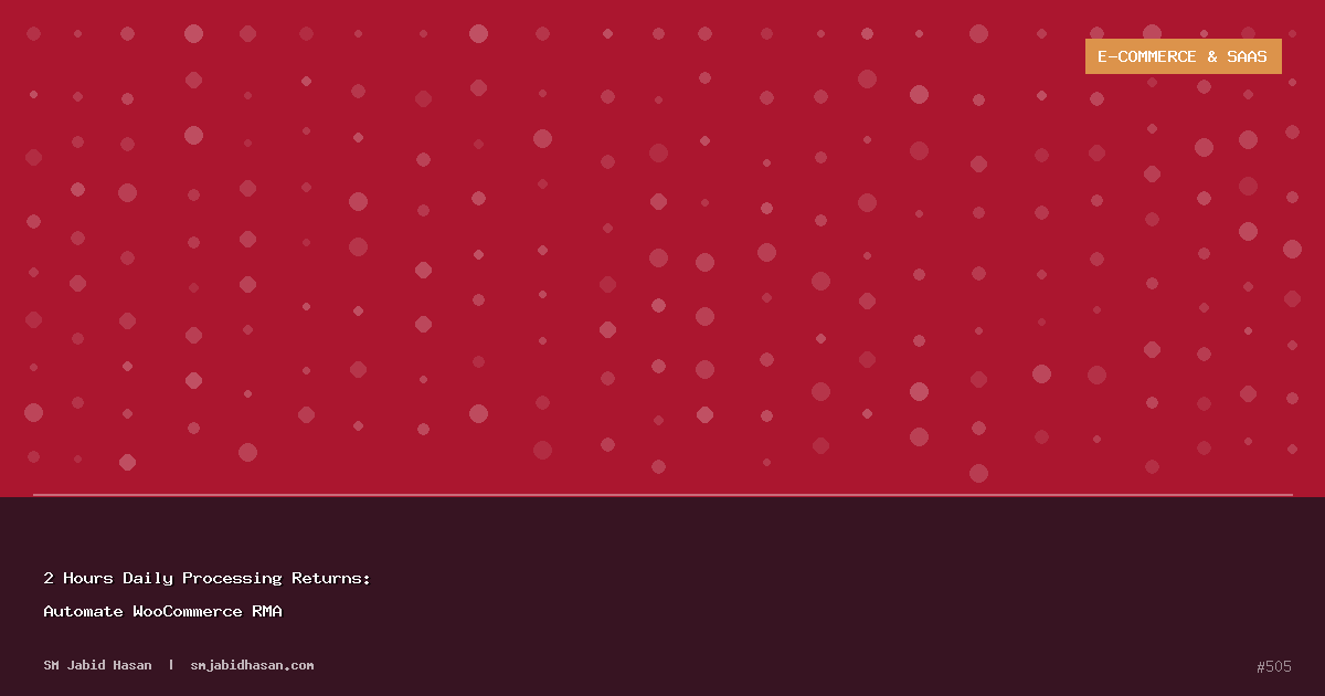 2 Hours Daily Processing Returns: Automate WooCommerce RMA